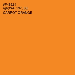 #F48924 - Carrot Orange Color Image